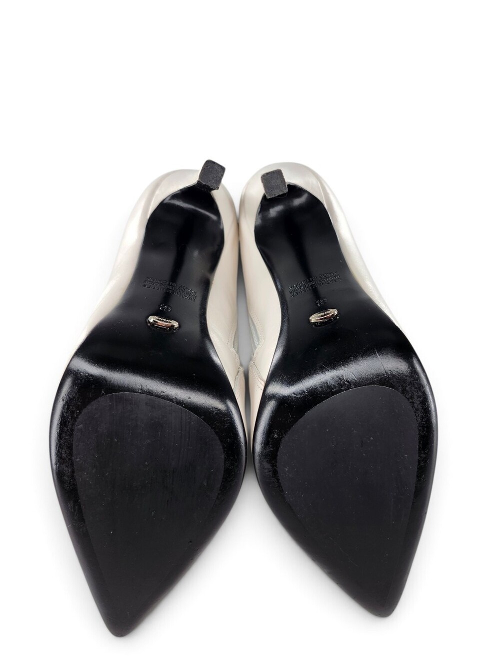 Tony Bianco Freddie White Capietto Leather Point-Toe Stilletto Heel Ankle Bootie - Picture 11 of 13